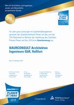 Anerkennungs-Urkunde BAURCONSULT